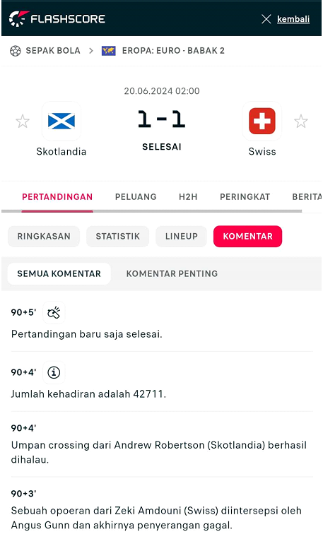 Komentar Langsung